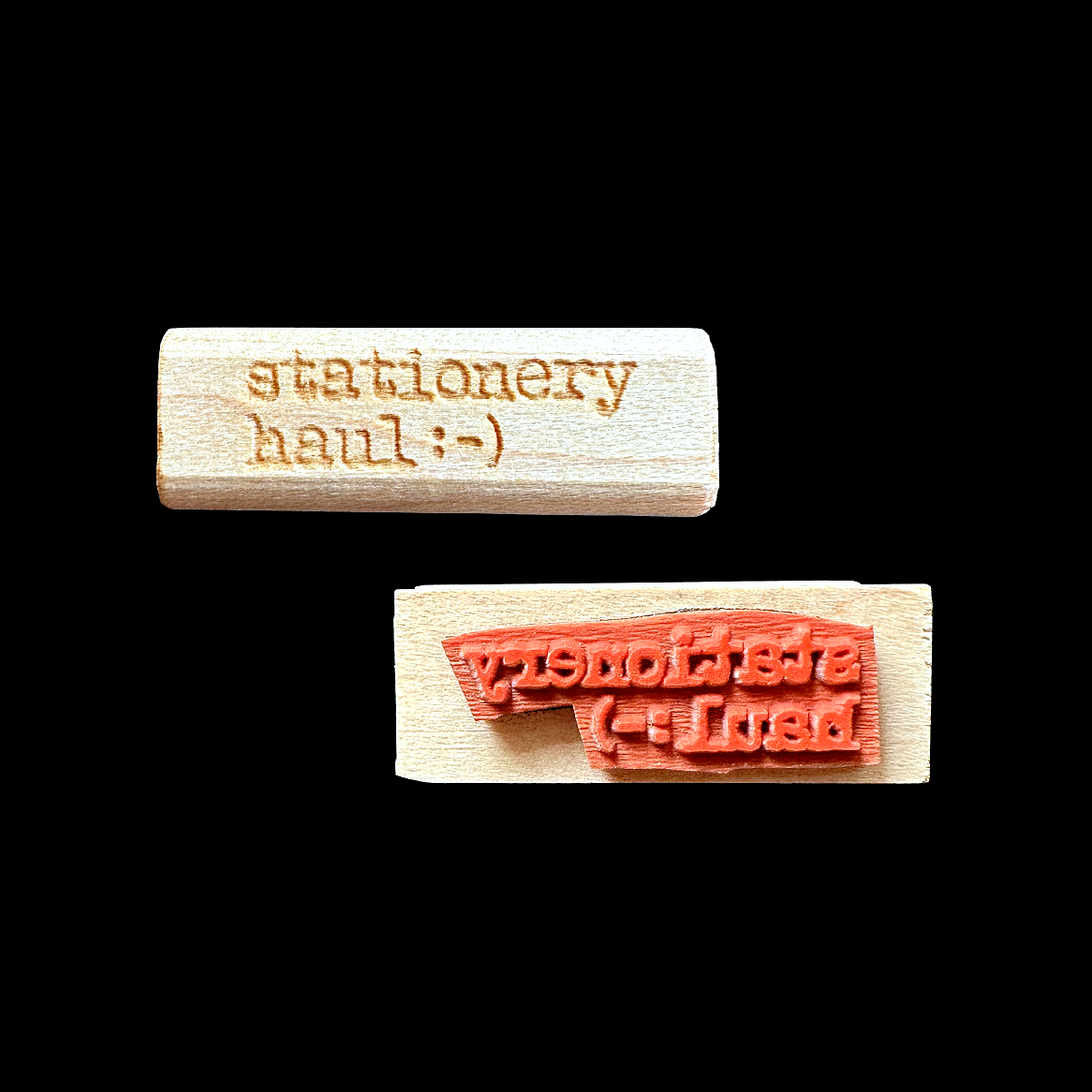 TAOthings Studio - Stationery Haul (smiley emoticon) rubber stamp