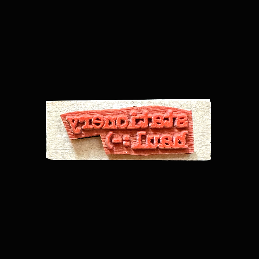 TAOthings Studio - Stationery Haul (smiley emoticon) rubber stamp