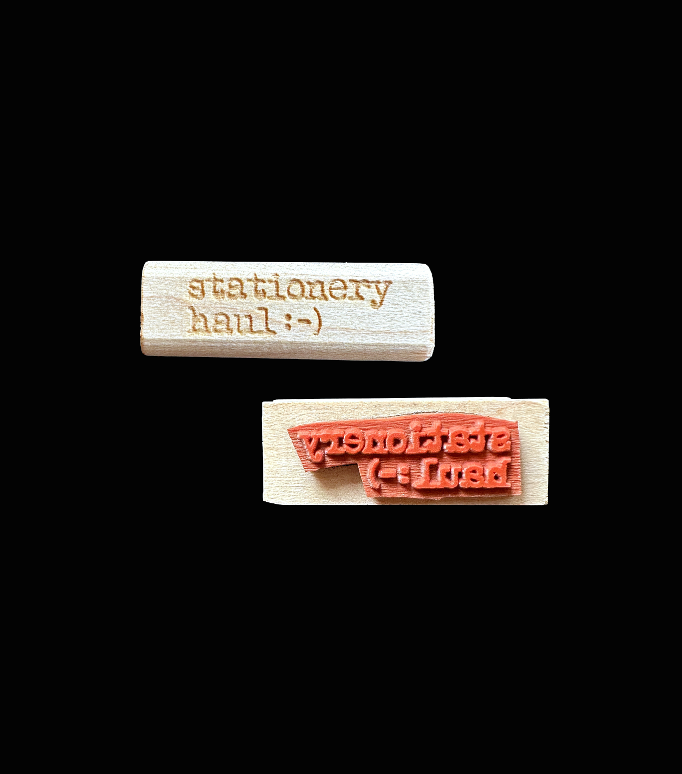 TAOthings Studio - Stationery Haul (smiley emoticon) rubber stamp