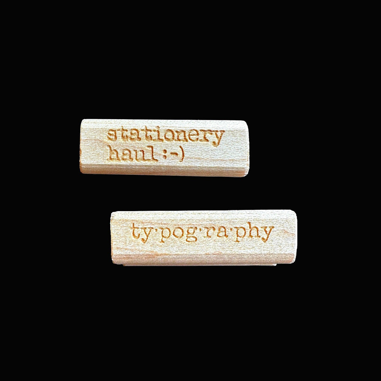 TAOthings Studio - Typography rubber stamp