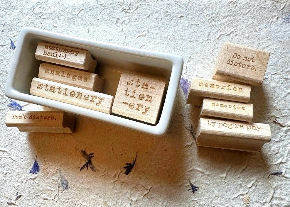 TAOthings Studio - Stationery Haul (smiley emoticon) rubber stamp