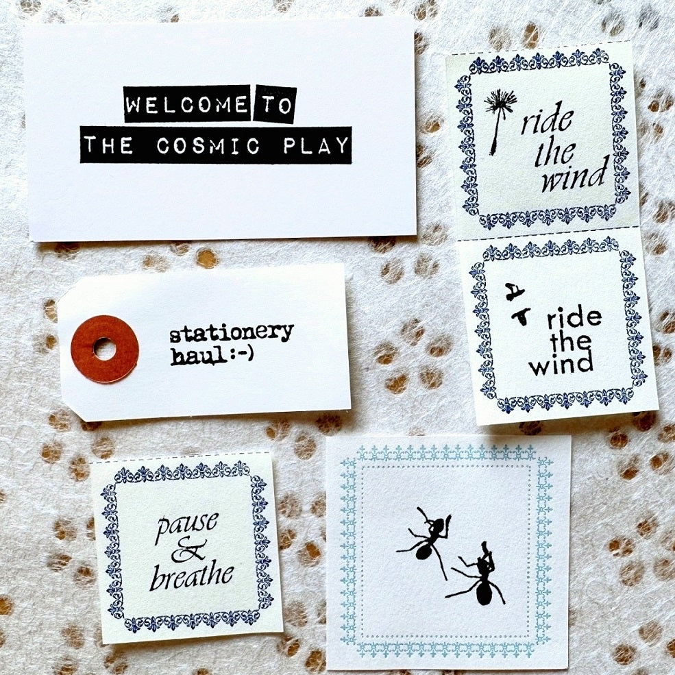 TAOthings Studio - Stationery Haul (smiley emoticon) rubber stamp