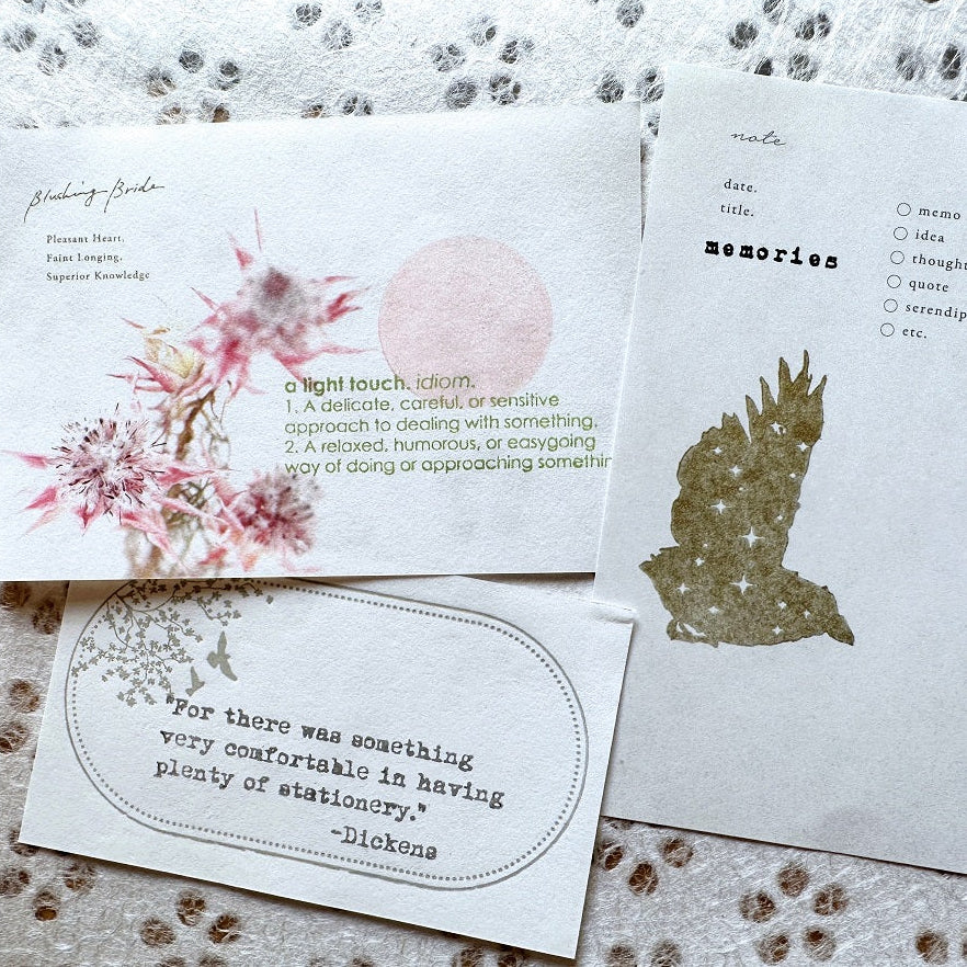 TAOthings Studio - Charles Dickens stationery quotation rubber stamp