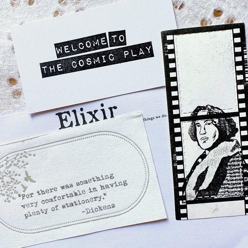 TAOthings Studio - Charles Dickens stationery quotation rubber stamp