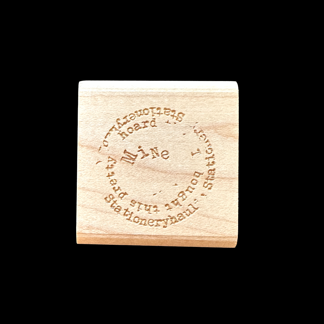 TAOthings Studio - Stationery Collector fragmented text collage rubber stamp