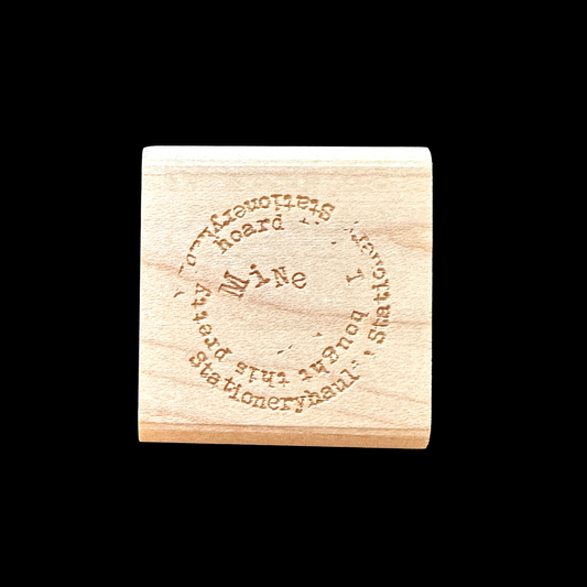 TAOthings Studio - Stationery Collector fragmented text collage rubber stamp