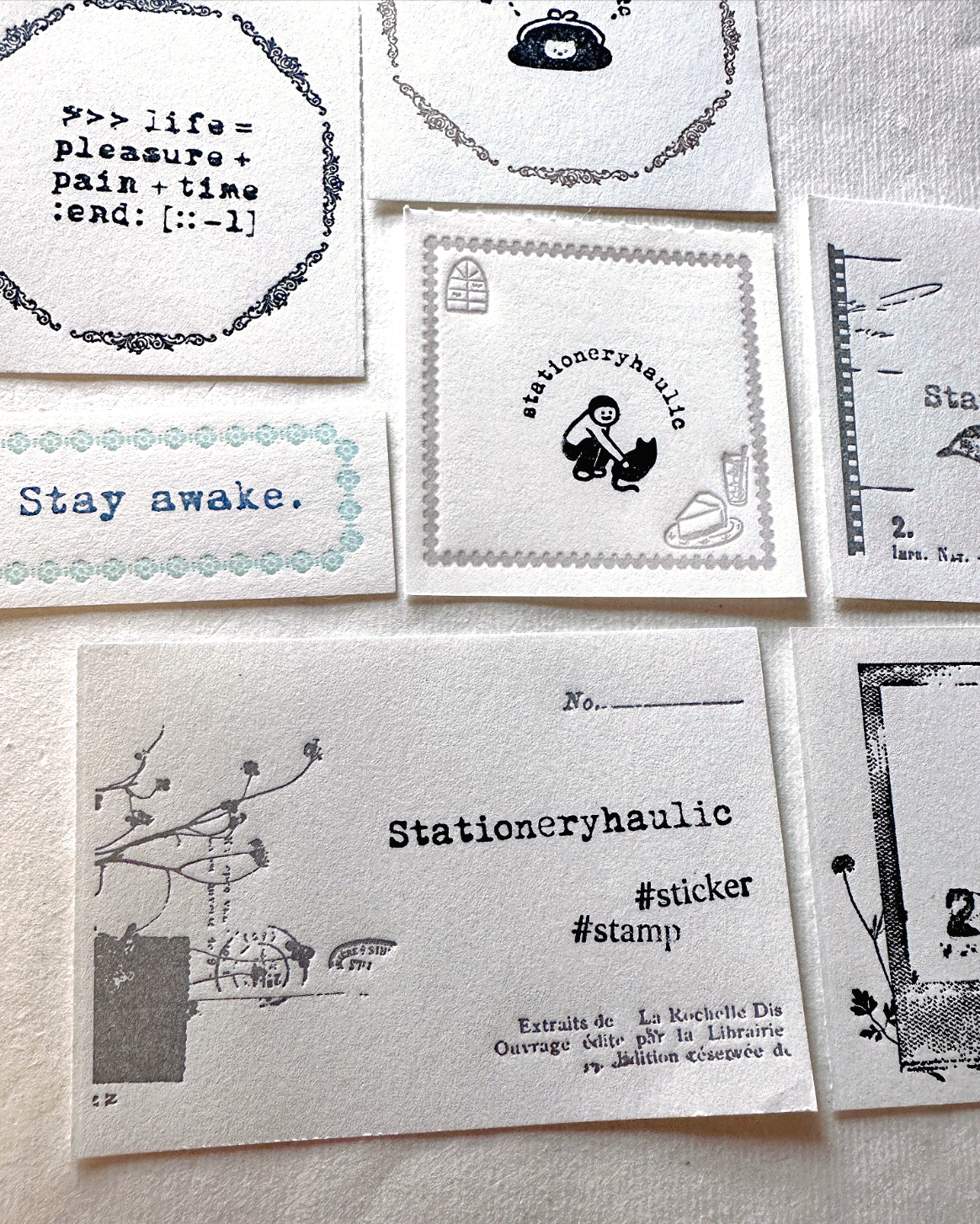 TAOthings Studio - Stationeryhaulic rubber stamps