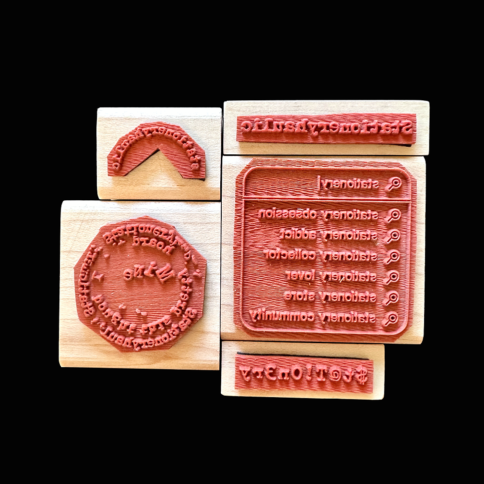 TAOthings Studio - St@T!0n3ry rubber stamp
