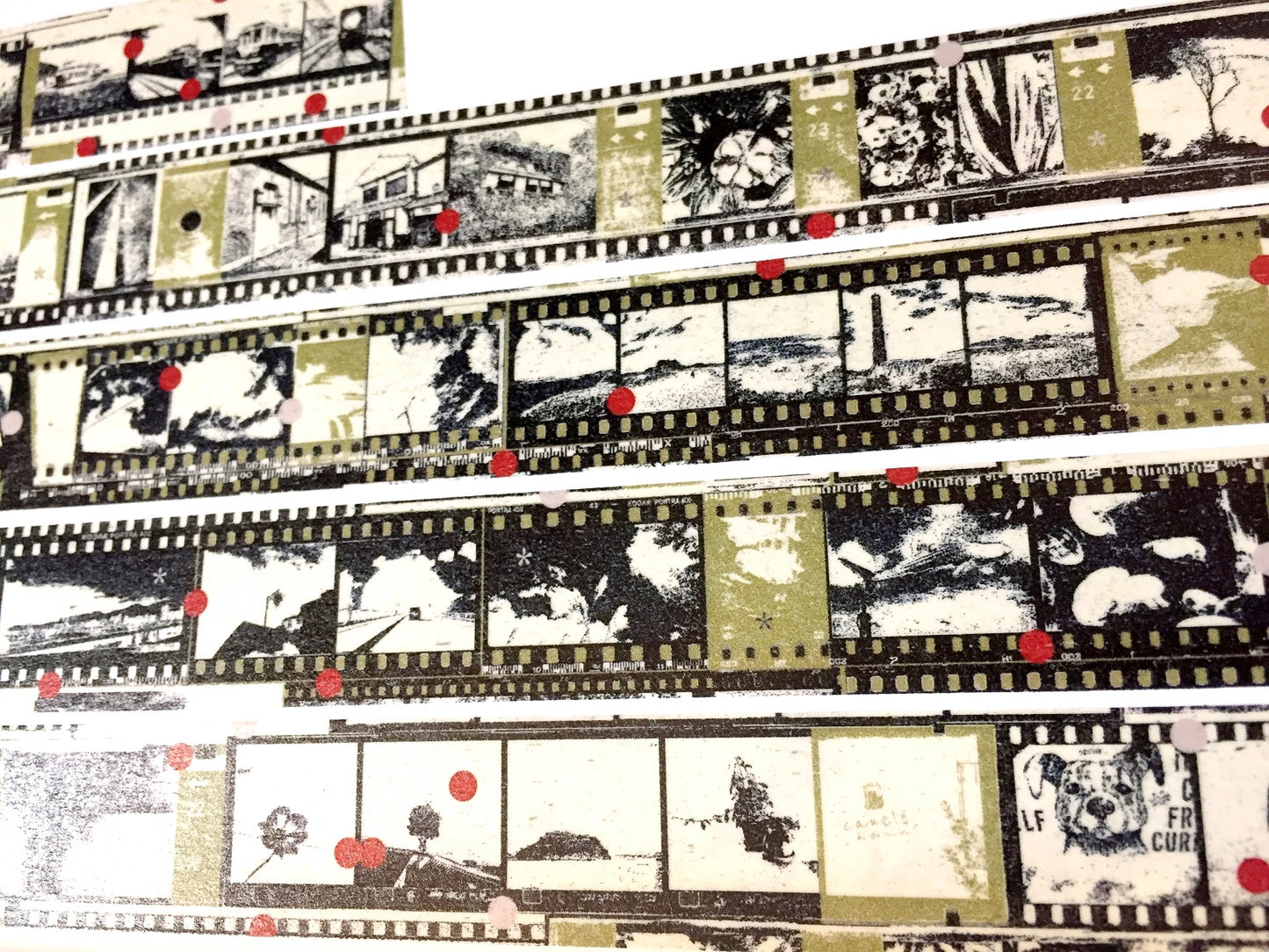Asteroid B-610 - Fade Out washi tape SAMPLES