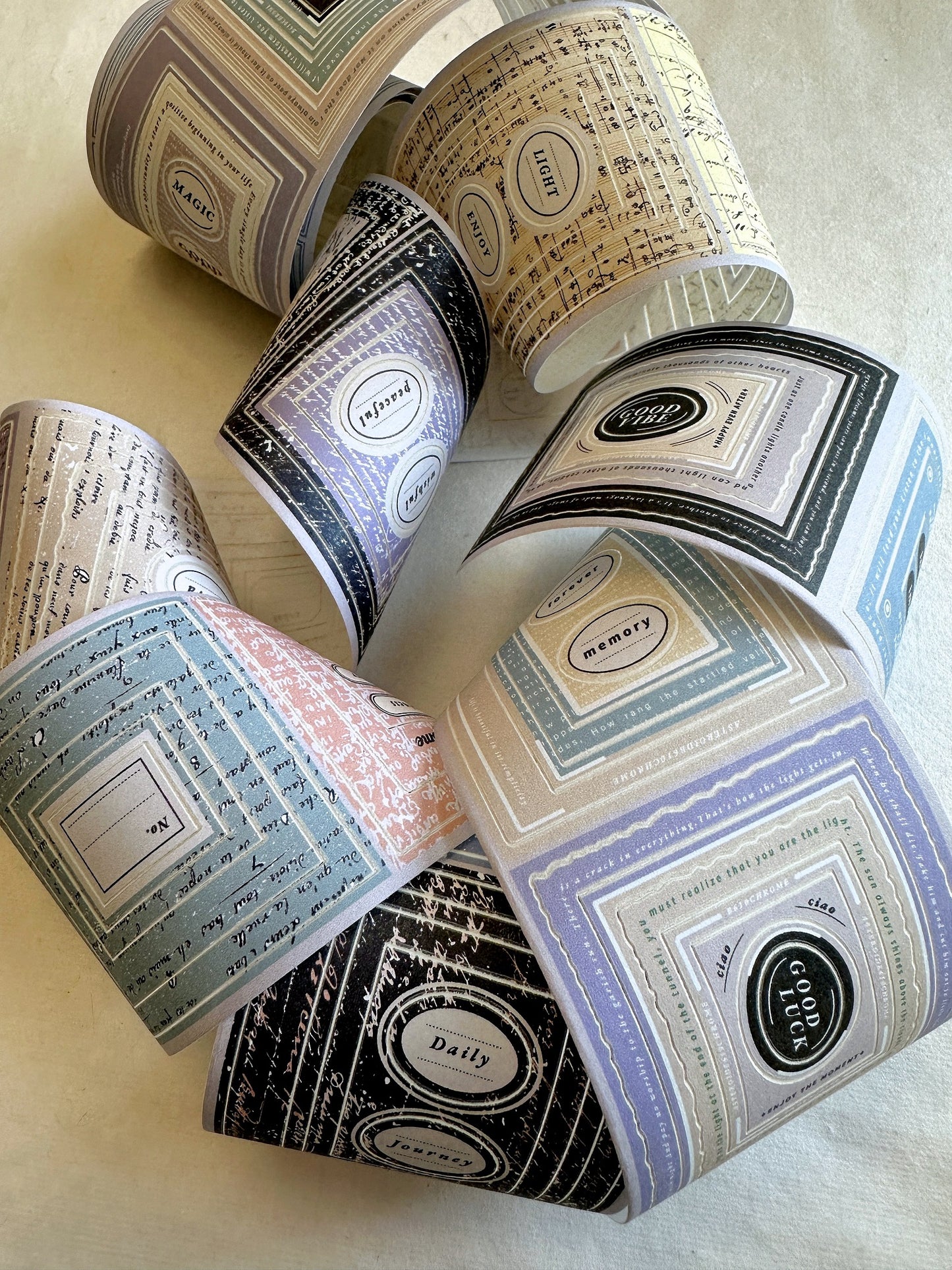 Asteroid B-610 - Snippets: Chapter 3 Ver. 2 multi-layer kiss-cut paper tape (6 cm x 200 cm) SAMPLES