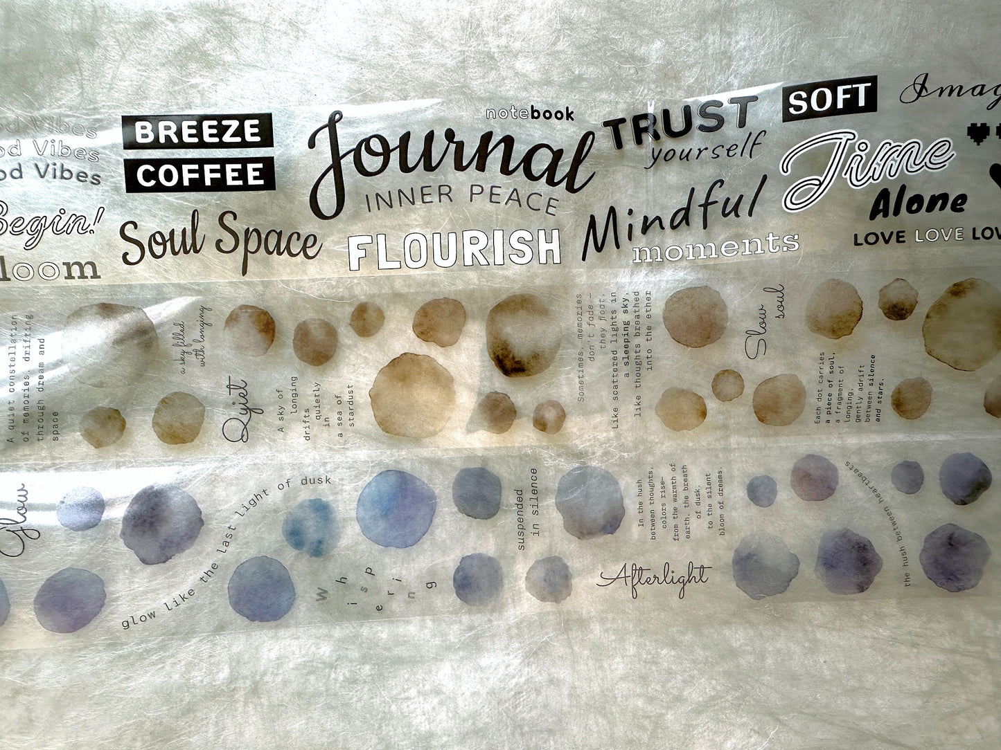 Asteroid B-610 - Dreamdust & Memory Haze PET tape SAMPLES