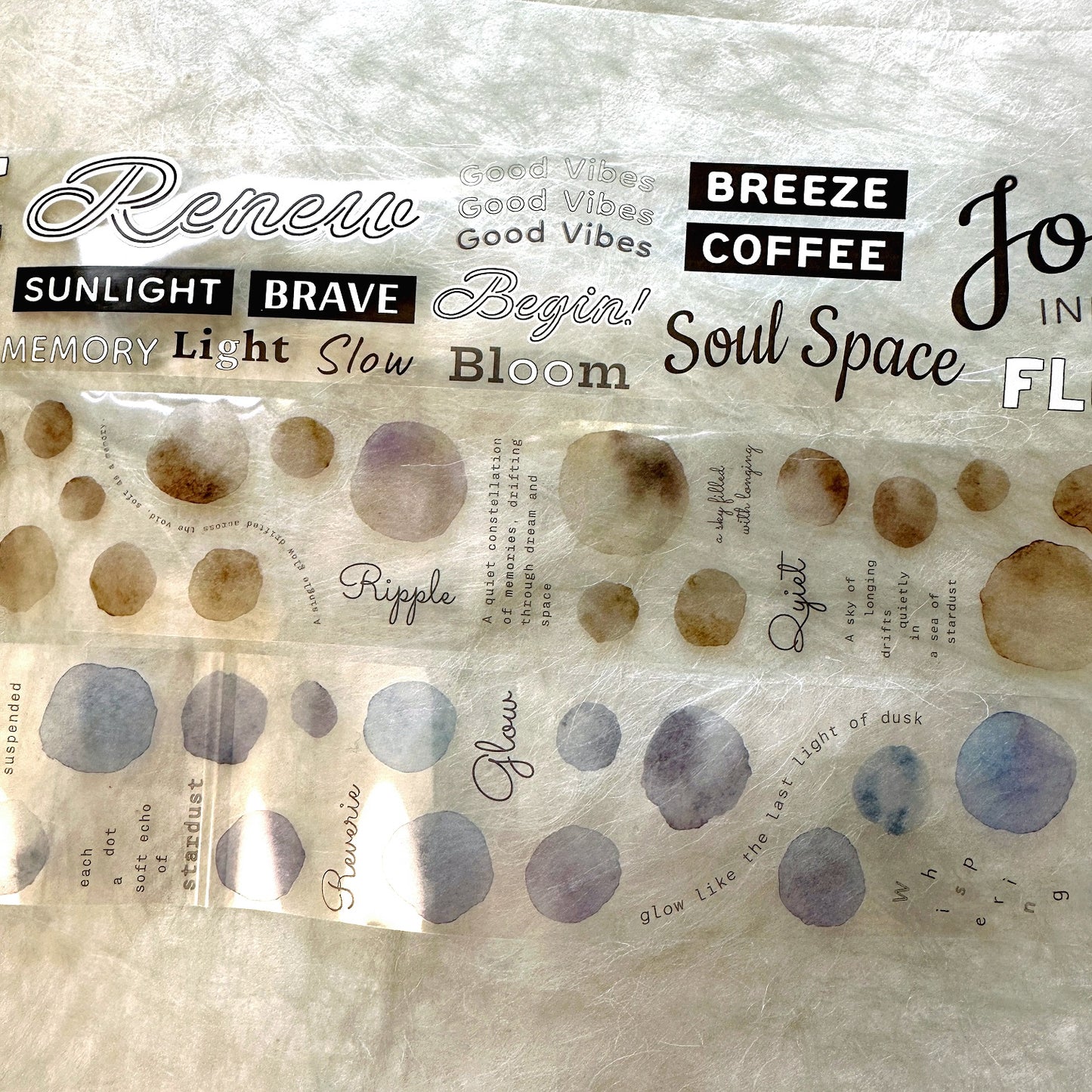 Asteroid B-610 - Dreamdust & Memory Haze PET tape SAMPLES