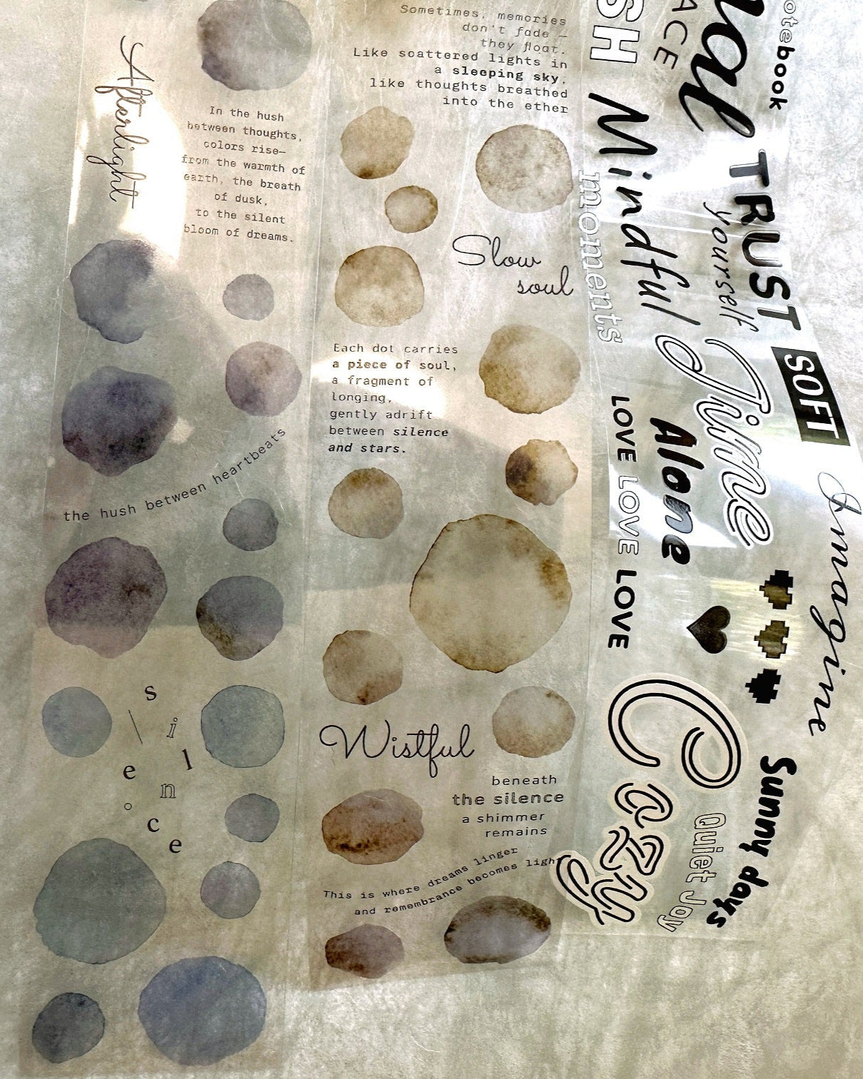 Asteroid B-610 - Dreamdust & Memory Haze PET tape SAMPLES