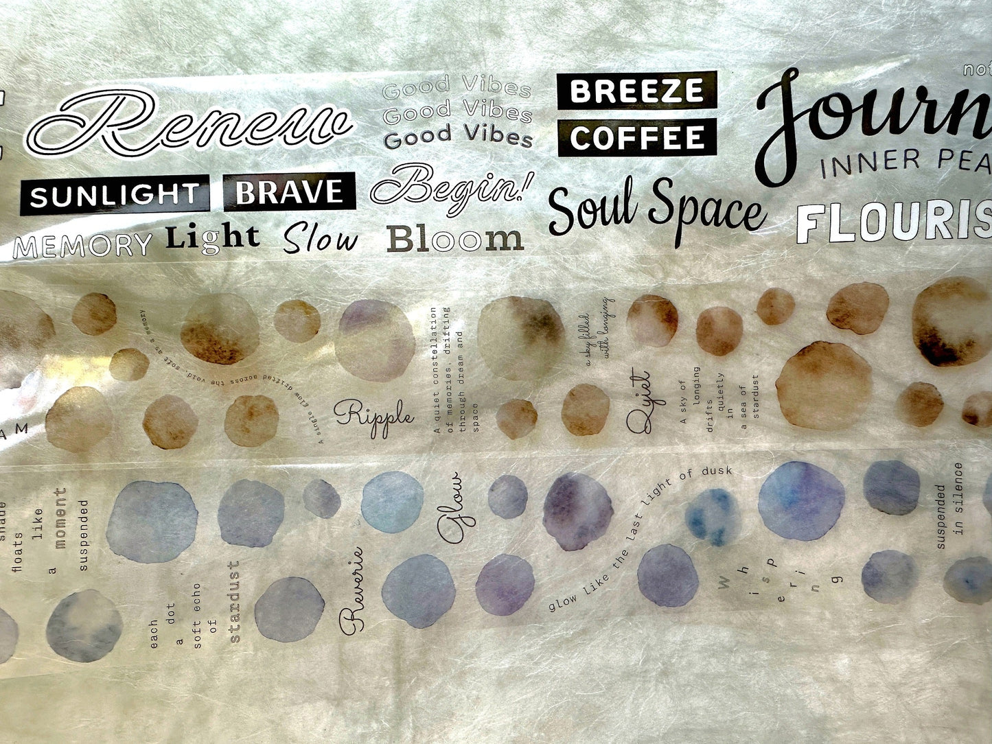 Asteroid B-610 - Dreamdust & Memory Haze PET tape SAMPLES