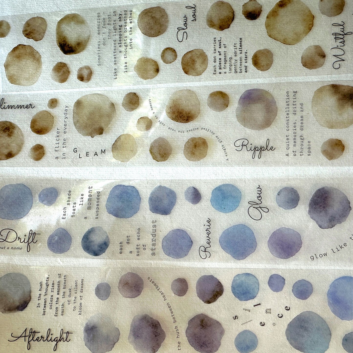 Asteroid B-610 - Dreamdust & Memory Haze PET tape SAMPLES