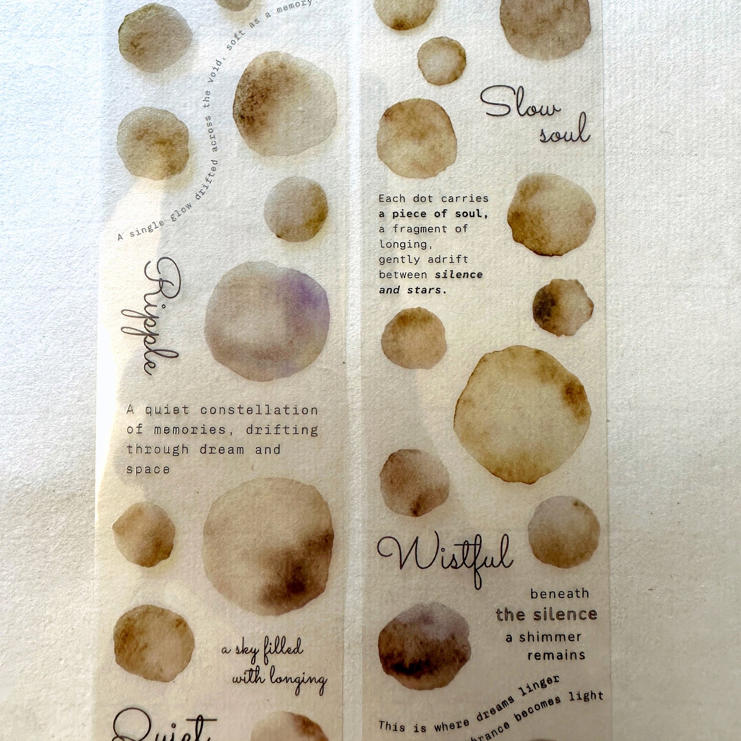 Asteroid B-610 - Dreamdust & Memory Haze PET tape SAMPLES