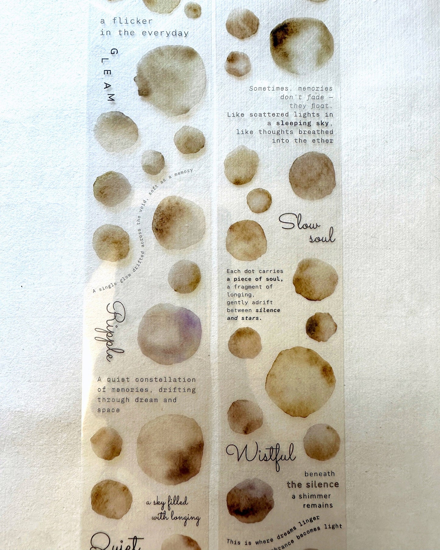 Asteroid B-610 - Dreamdust & Memory Haze PET tape SAMPLES