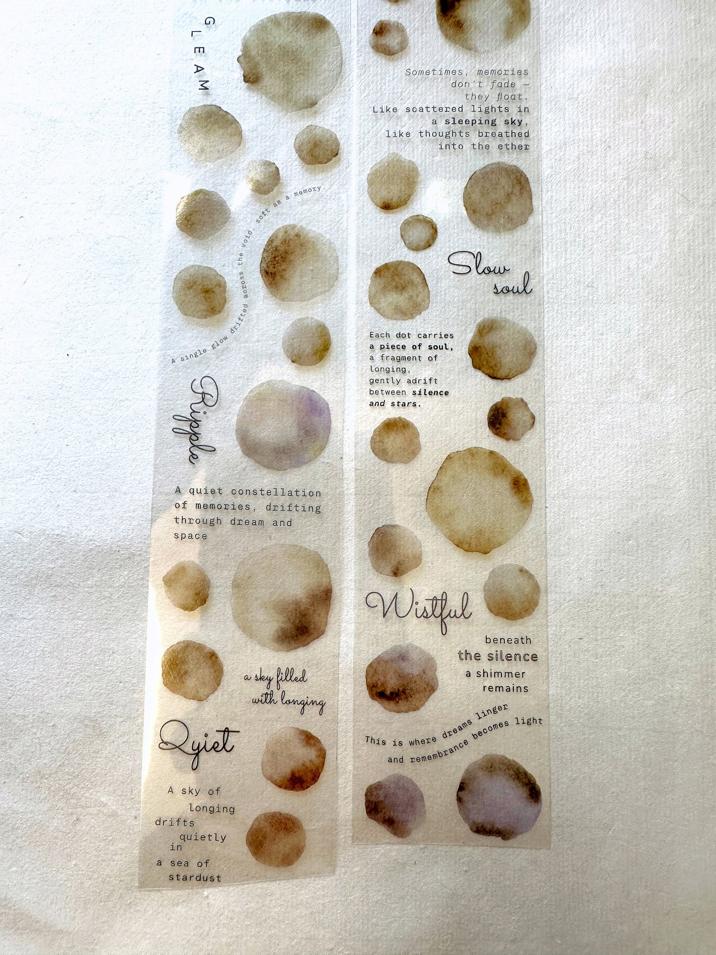 Asteroid B-610 - Dreamdust & Memory Haze PET tape SAMPLES