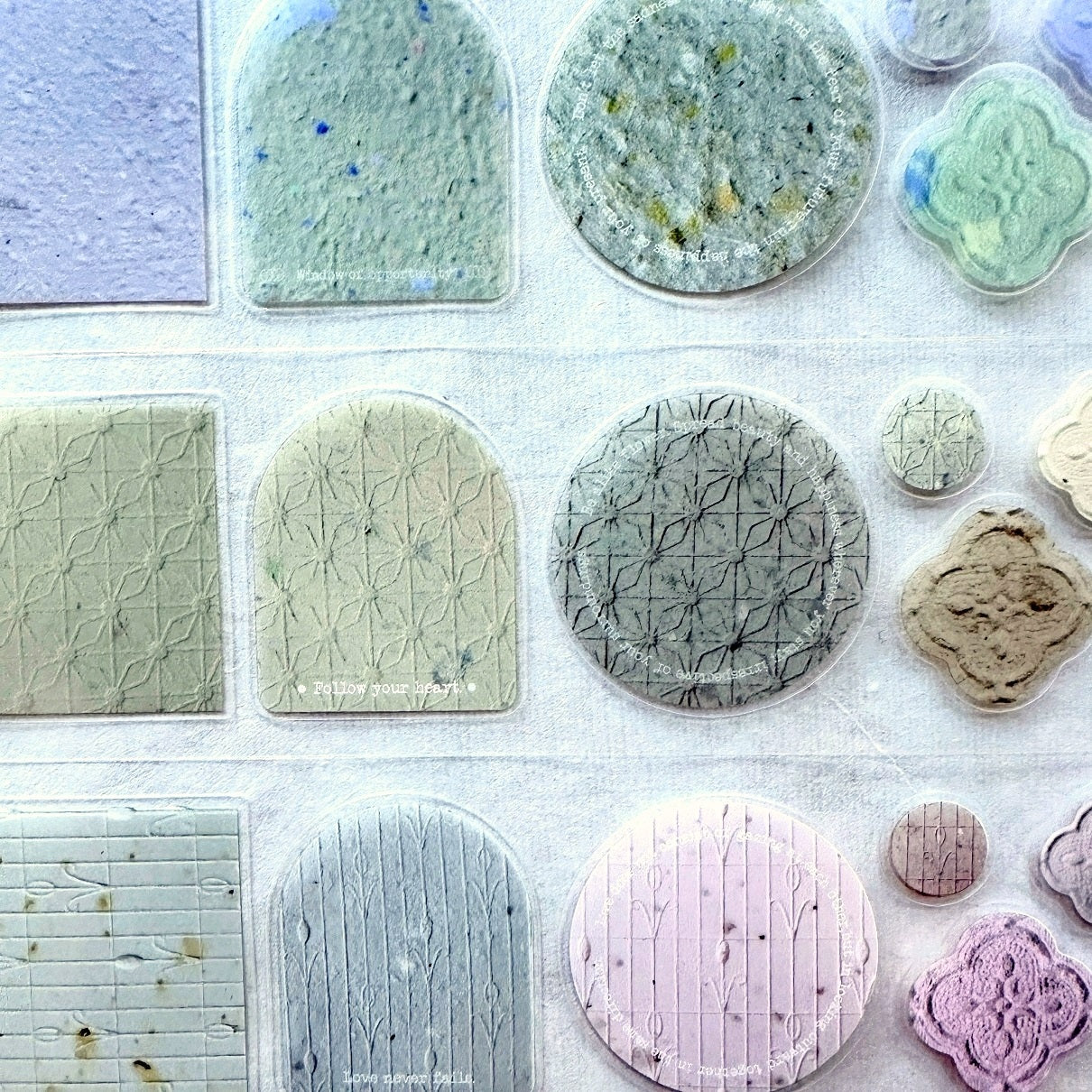 A Great Idea & Shihsyu Paper - The Warmth of Paper kiss-cut PET tape SAMPLES