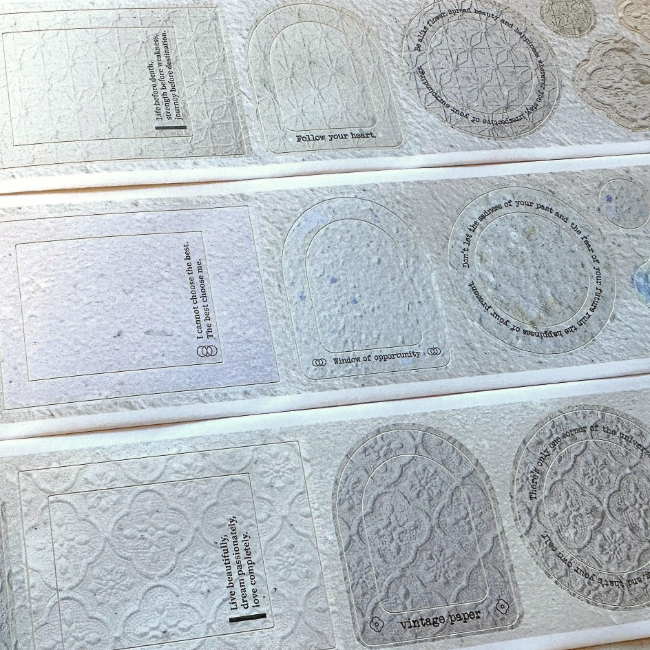 A Great Idea & Shihsyu Paper - The Warmth of Paper kiss-cut paper tape SAMPLES