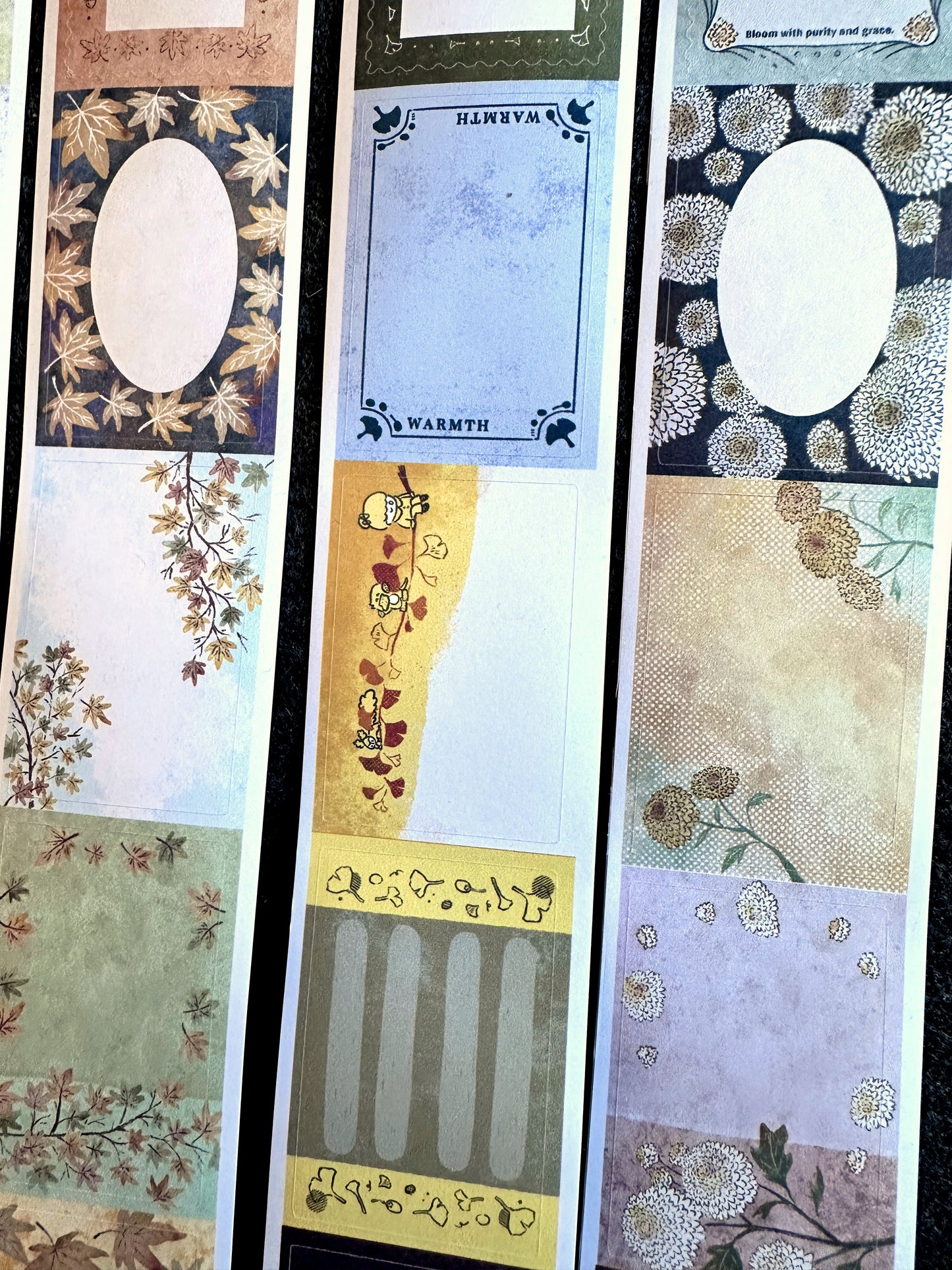 Fafa x A Great Idea - Frames autumnal kiss-cut paper tape SAMPLES