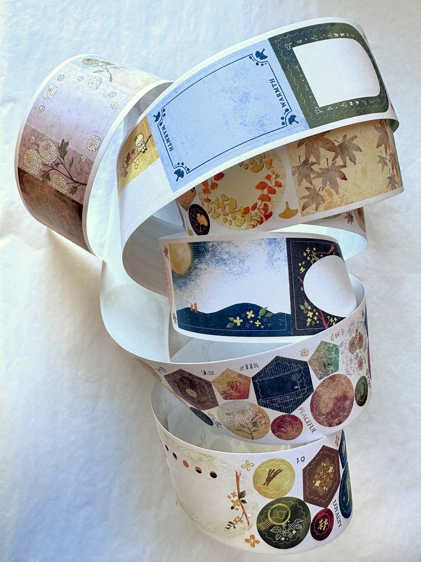 Fafa x A Great Idea - Frames autumnal kiss-cut paper tape SAMPLES