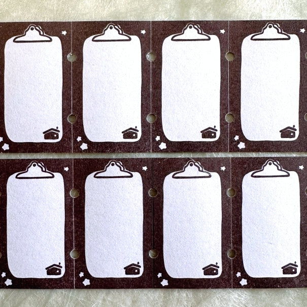 A Great Idea - Clipboard writable large label sticker roll SAMPLES