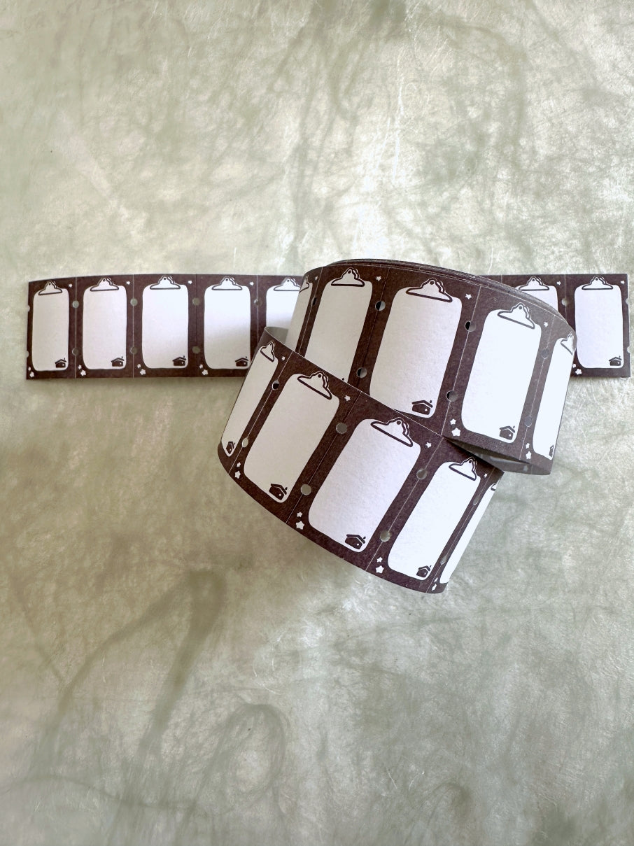 A Great Idea - Clipboard writable large label sticker roll SAMPLES