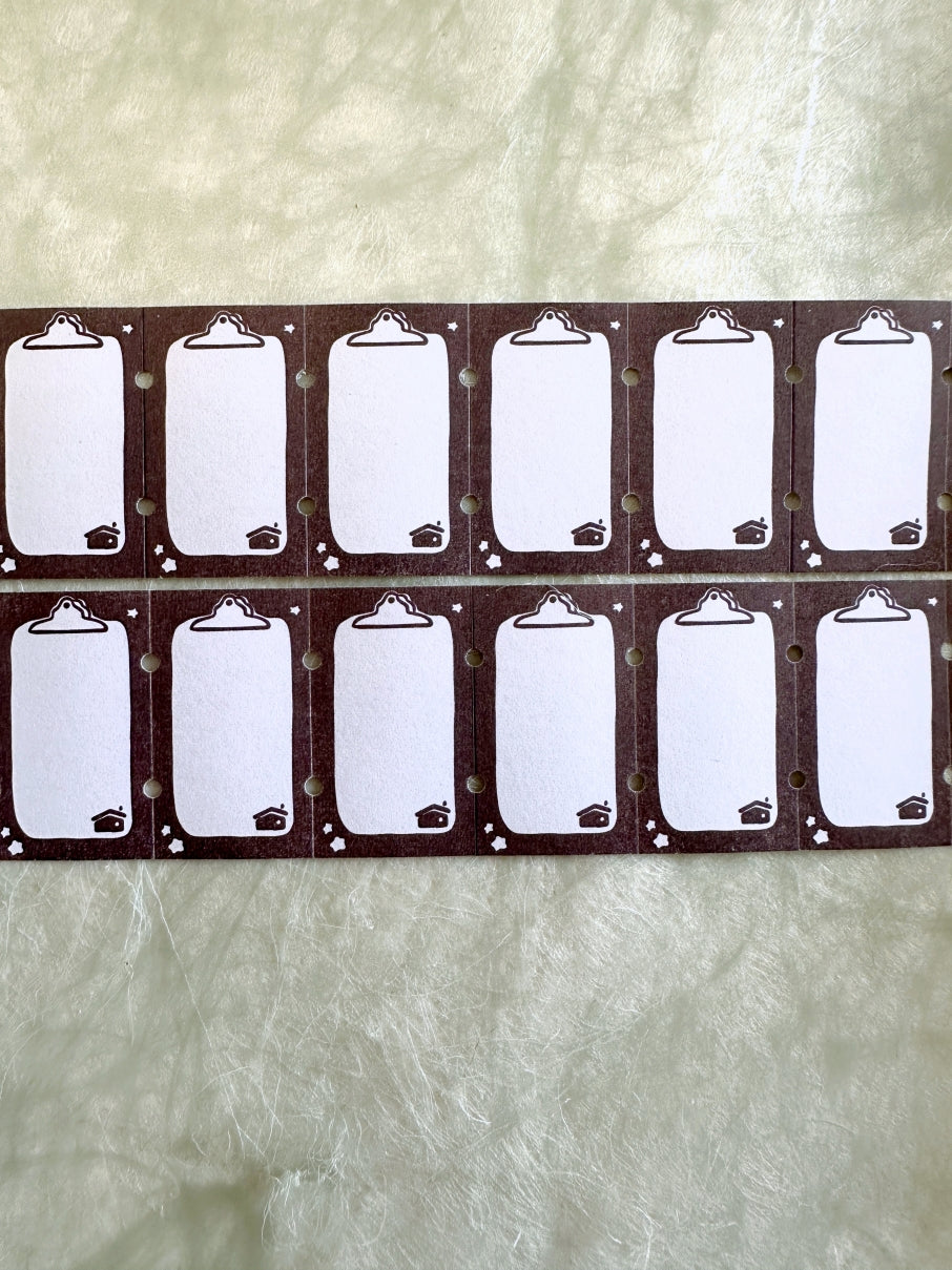 A Great Idea - Clipboard writable large label sticker roll SAMPLES