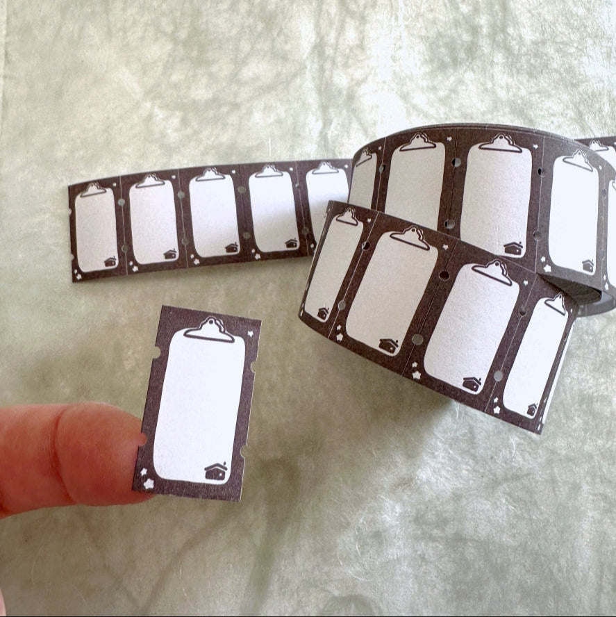 A Great Idea - Clipboard writable large label sticker roll SAMPLES