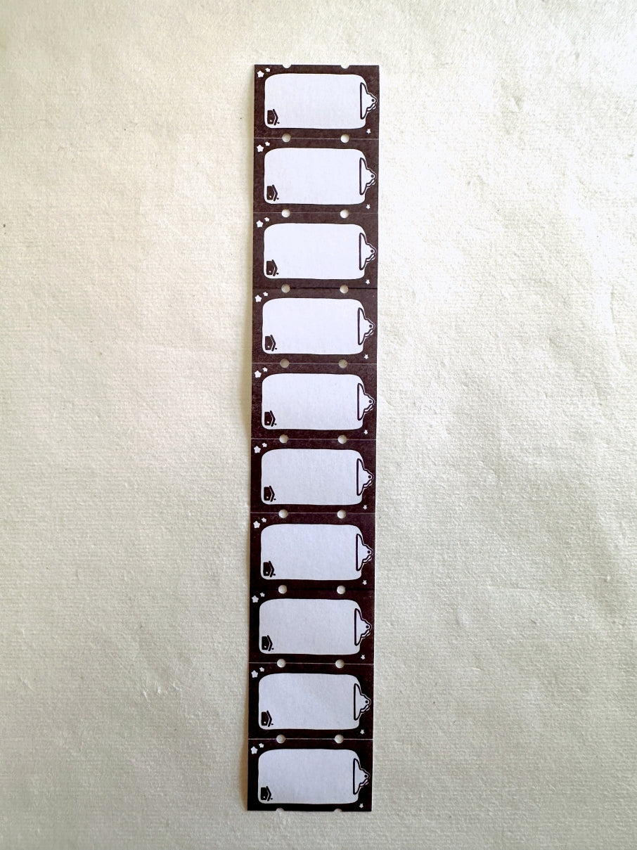 A Great Idea - Clipboard writable large label sticker roll SAMPLES