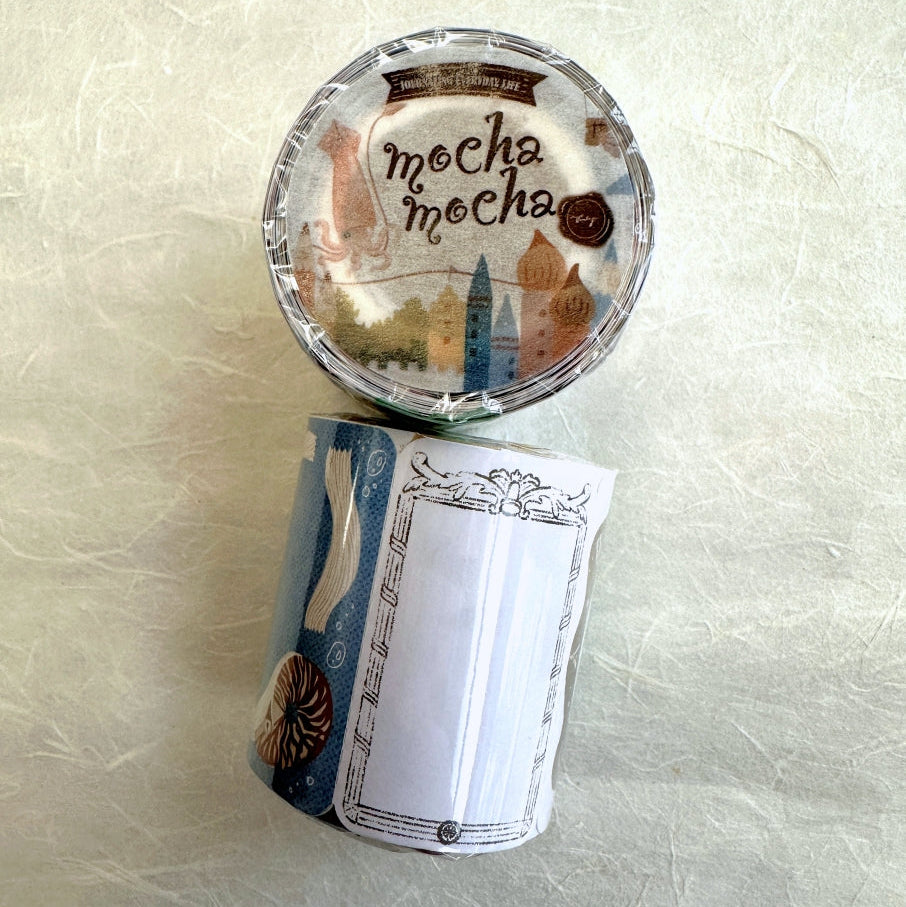 Fafa x A Great Idea x Ha7uu x ZM.Ball (collaboration) - Mocha Mocha writable memo roll SAMPLES