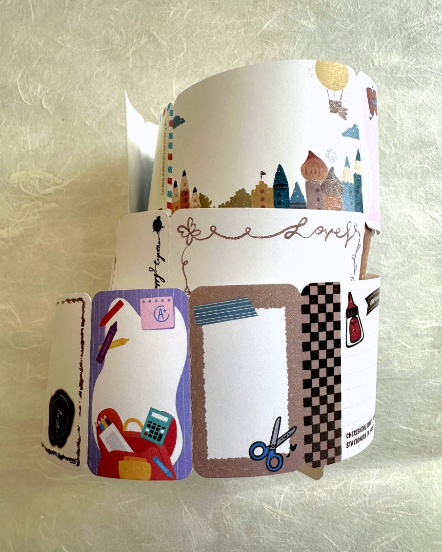 Fafa x A Great Idea x Ha7uu x ZM.Ball (collaboration) - Mocha Mocha writable memo roll SAMPLES