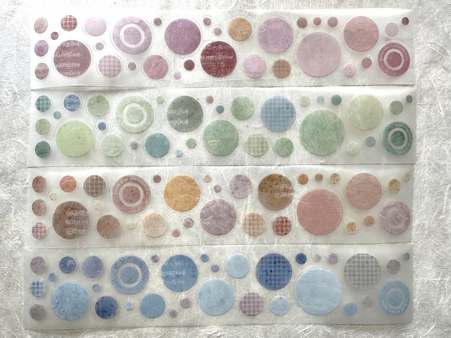 A Great Idea - Circles Morandi kiss-cut PET tape SAMPLES