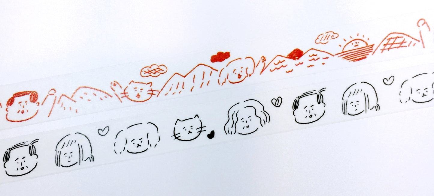 Ajassi - Hill & Family Korean washi tape SAMPLES