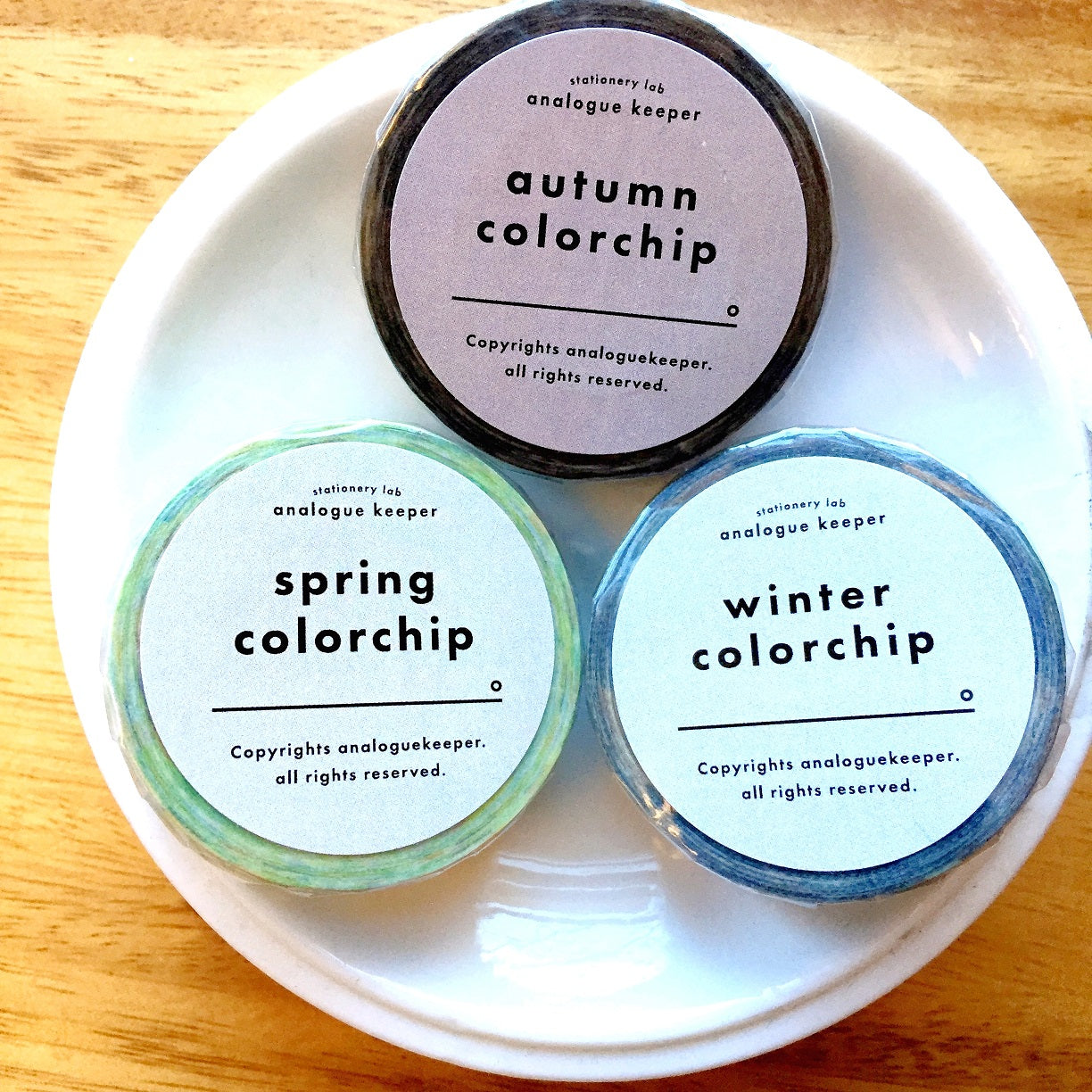 Analogue Keeper - Spring/Autumn/Winter Colorchip slim masking tape SAMPLES