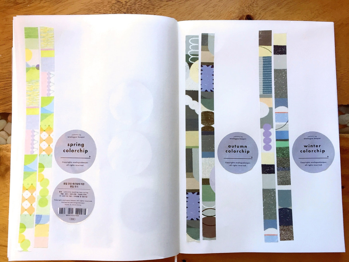 Analogue Keeper - Spring/Autumn/Winter Colorchip slim masking tape SAMPLES