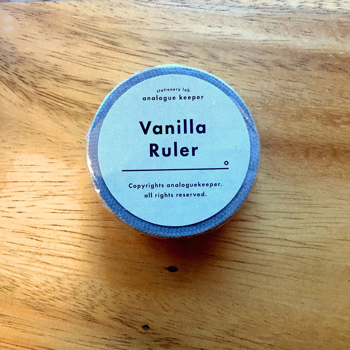 Analogue Keeper - Vanilla Ruler masking tape SAMPLES