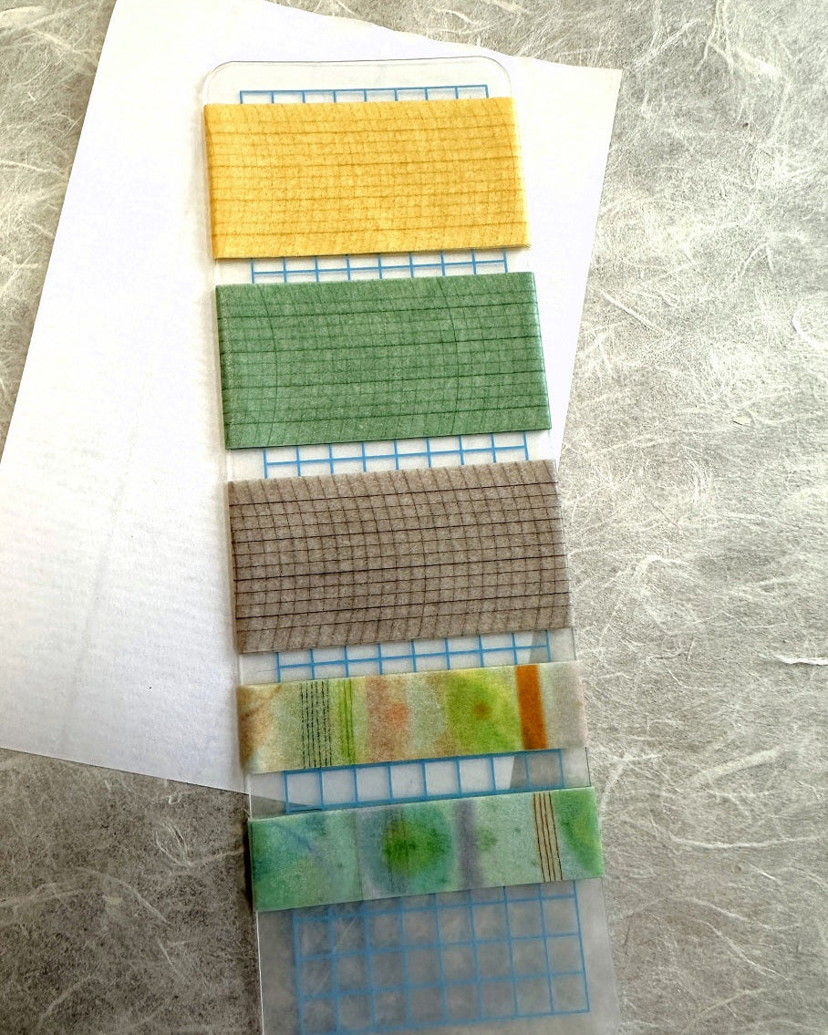 Analogue Keeper - Oval Grid masking tape SAMPLES