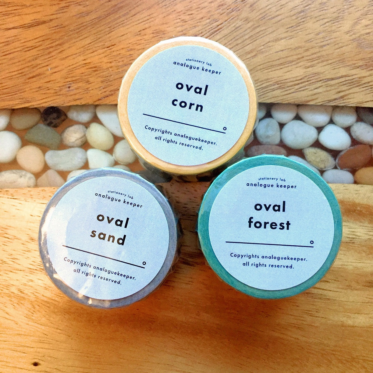 Analogue Keeper - Oval Grid masking tape SAMPLES