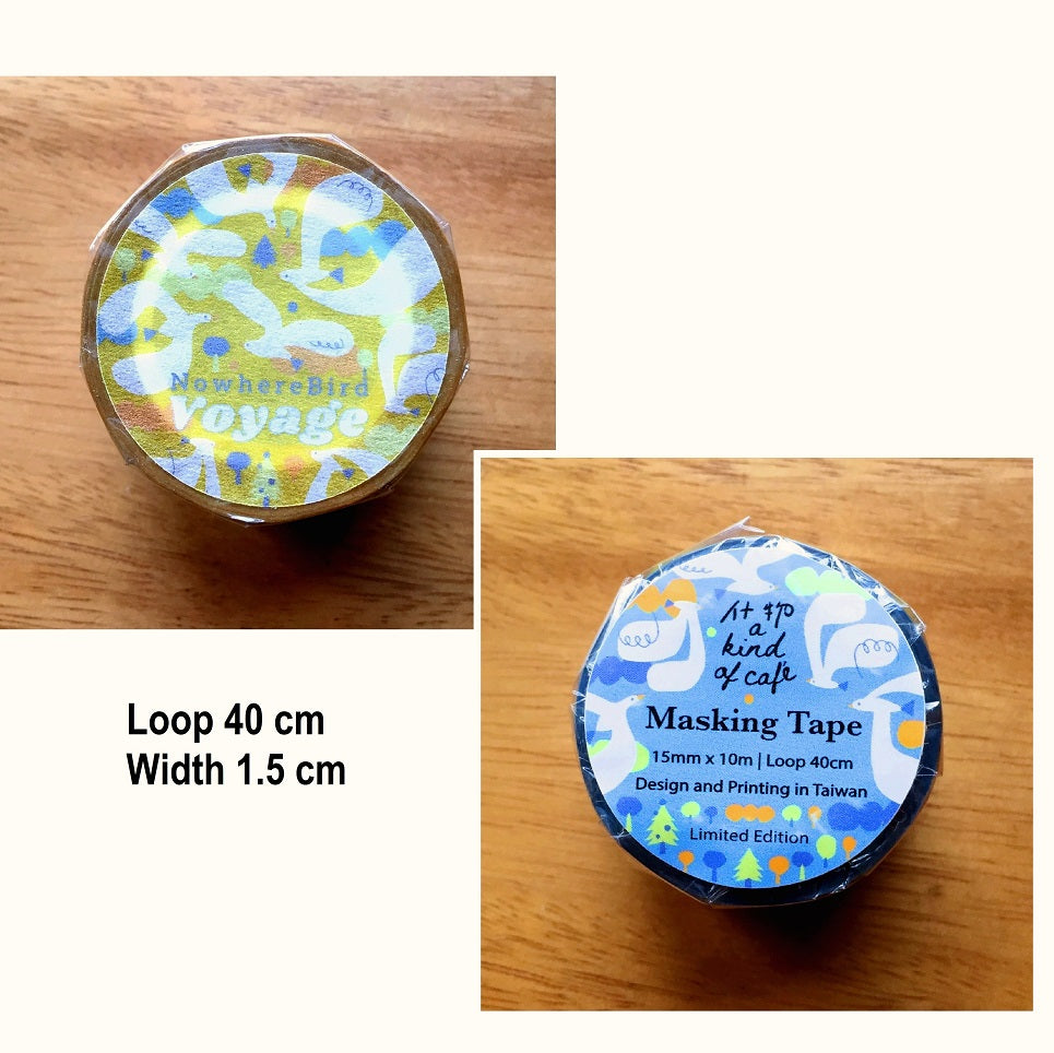 A Kind of Café - LIMITED NowhereBird Voyage washi tape set SAMPLES