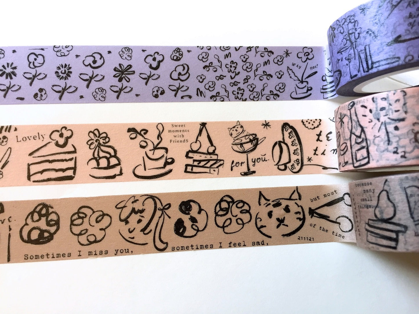 A Kind of Café - Diary series washi tapes SAMPLES