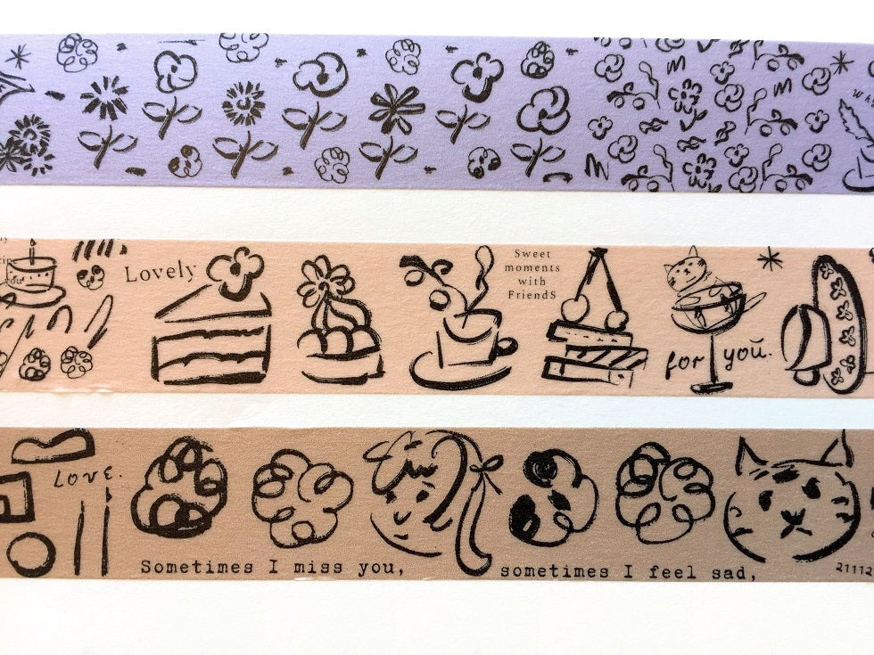 A Kind of Café - Diary series washi tapes SAMPLES
