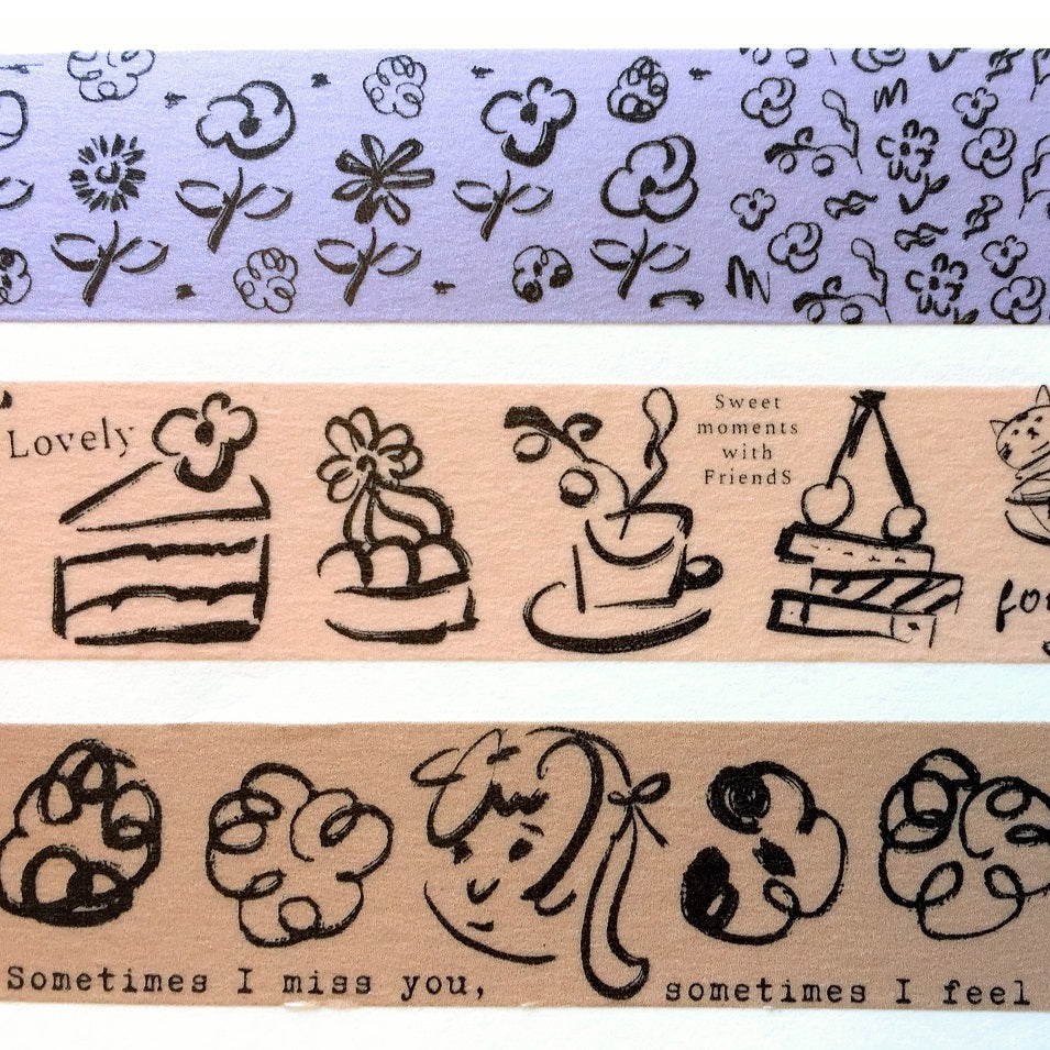 A Kind of Café - Diary series washi tapes SAMPLES