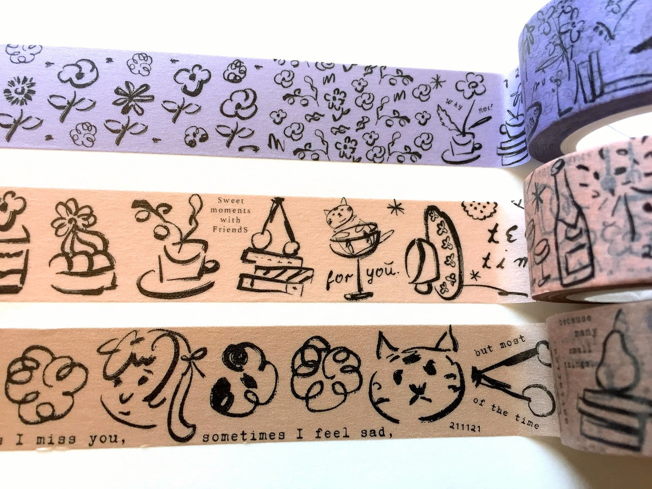 A Kind of Café - Diary series washi tapes SAMPLES