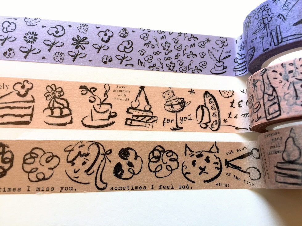 A Kind of Café - Diary series washi tapes SAMPLES
