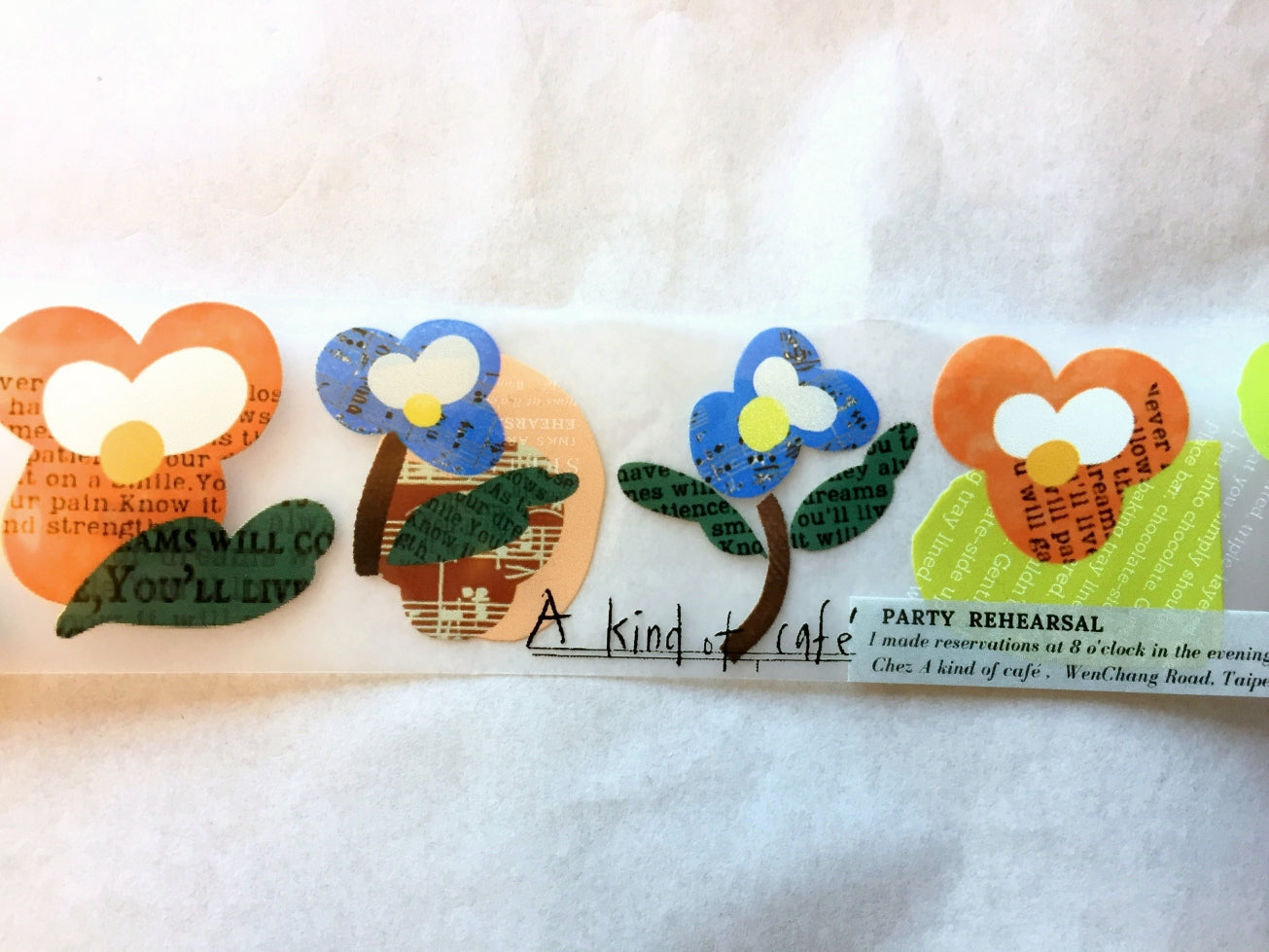 A Kind of Café - LIMITED The Song of Les Pensées PET tape SAMPLES