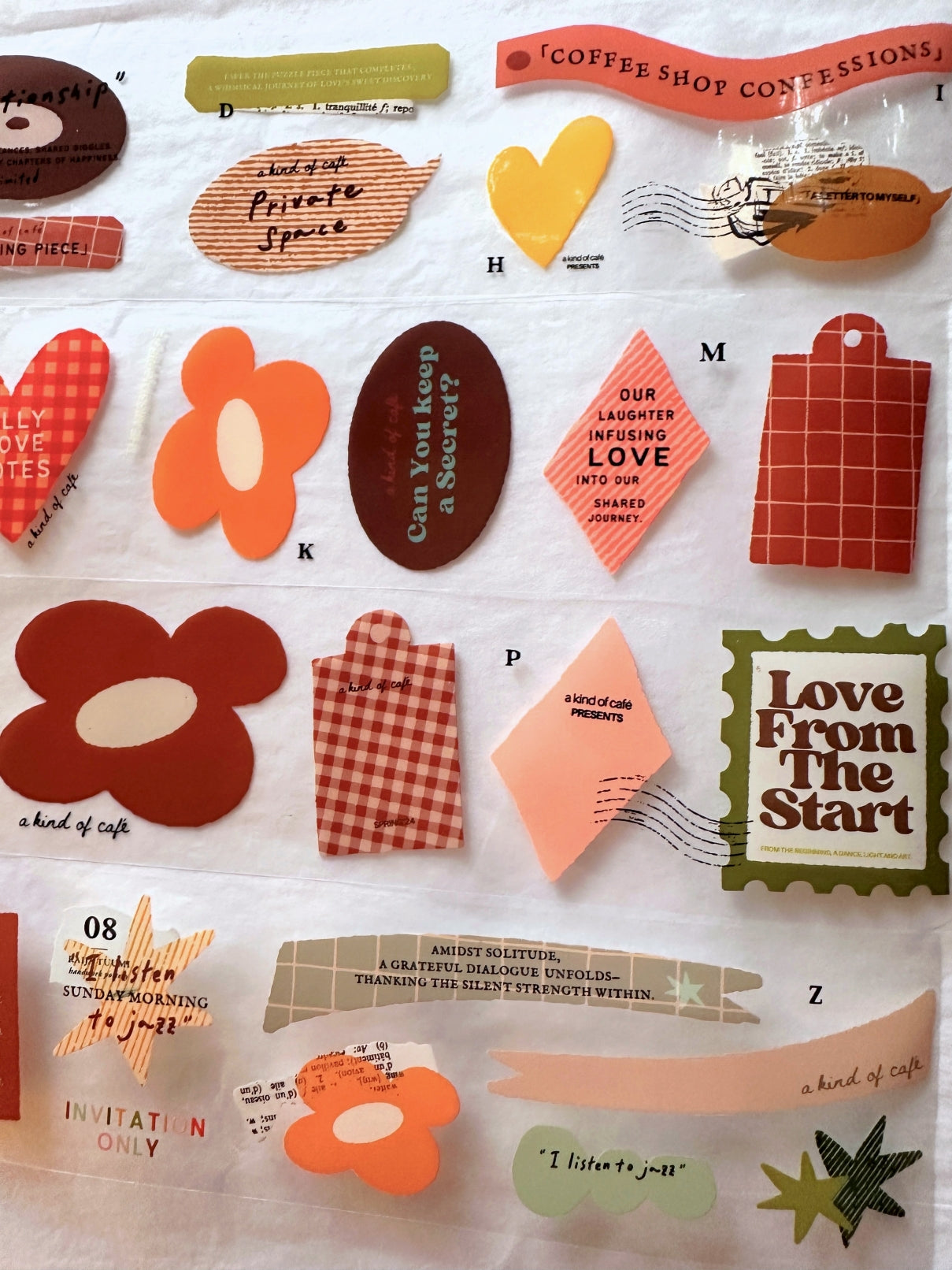 A Kind of Café - Love from the Start PET tape SAMPLES