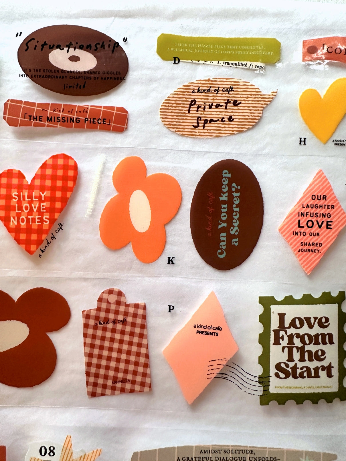 A Kind of Café - Love from the Start PET tape SAMPLES