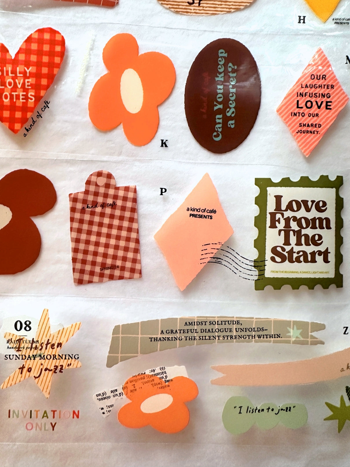 A Kind of Café - Love from the Start PET tape SAMPLES